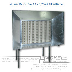 Spritzwand Farbnebelabsaugung Airfiner Dekor Box 10