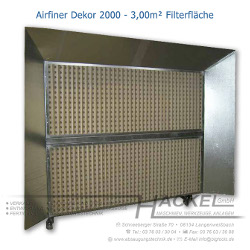 Spritzwand Farbnebelabsaugung Airfiner Dekor 2000