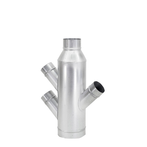 Rohrabzweig 45° drei Abgänge 1x gegenüber