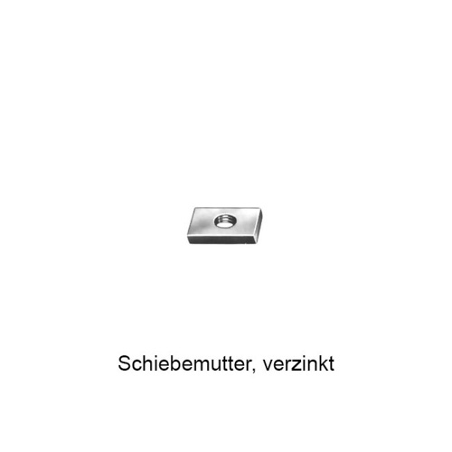 Schiebemutter, verzinkt