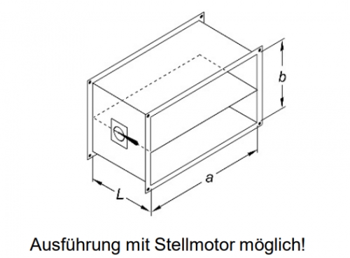 Hand-Drosselklappe (711x711x750 mm)