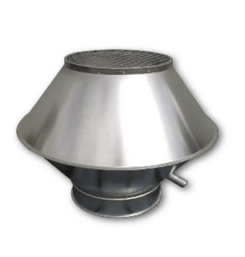 Deflektorhaube mit Vogelschutzgitter