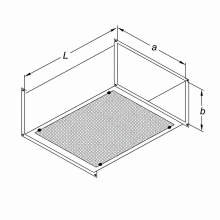 Zu-/Rückluft Filterdecke mit Filtermatte