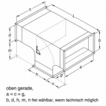 T-Kanal, verzinkt<br>(1003x750x1000 mm)