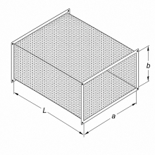 Ausblaskanal gelocht (750x503x1000 mm)